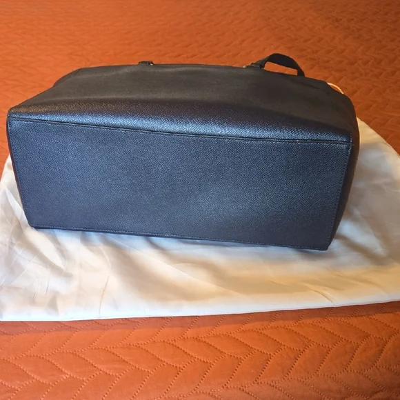 Coach Midnight Blue Leather Tote - Picture 4 of 8